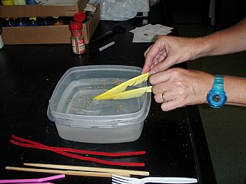 Hold the two items together in the water by the flakes.... (Image credit: Carol Smith, Ali Barba)